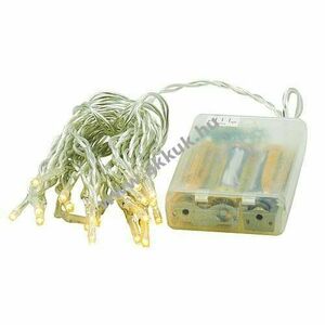 EGB LED mini fényfüzér 20 LED 3xAA Mignon ceruza elemről timer melegfehér 2, 85m kép