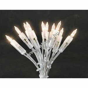 Konstsmide LED mini fényfüzér 100 LED 230V 14, 85m átlátszó kábel melegfehér 6304-103 kép