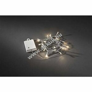 Konstsmide LED fényfüzér 80 LED melegfehér 3728-103 timer elemes 2 D (góliát) 7, 9m IP44 kép