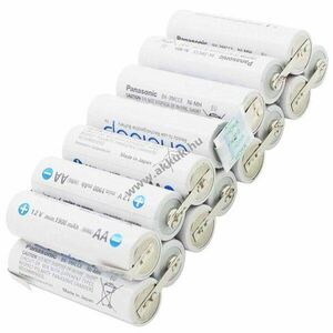 Panasonic eneloop AkkuPack AA Mignon ceruza akku 18V 2000mAh borotva fogkefe NiMH kép