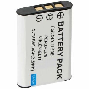 Helyettesítő akku Olympus FE-370 Li-60B fényképezőgép kép