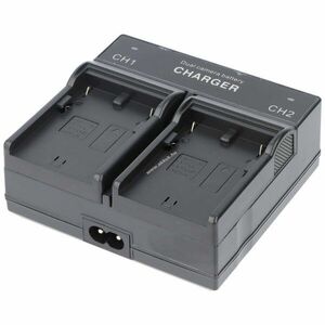Helyettesítő akku dupla töltő Canon BP-915 BP-945 BP-970G 1A 4.2V/8.4V fényképezőgép videokamera kép