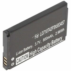 Helyettesítő akku mobiltelefon ZTE Li3710T42P3h553457 3, 7V 800mAh Li-Ion kép