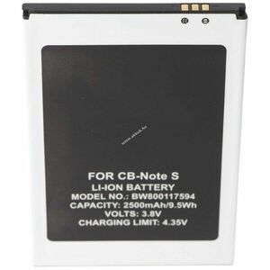 Helyettesítő akku Cubot Note S mobiltelefon 3.7V 2500mAh 1db/csomag Li-Ion kép