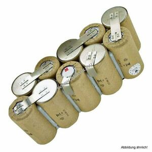 Helyettesítő akku EURAS XXL 100 típus 130.016 porszívó 12V 2000-2100mAh akkupakk forrfül NiCd kép