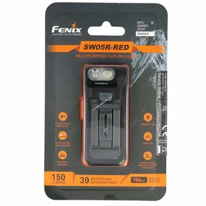 Fenix SW05R-RED LED zseblámpa piros fénnyel, klipp, mágnes, 200° állítható fej, újratölthető kép