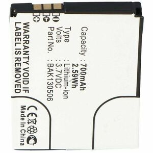 Helyettesítő akku AVM FritzFon M2 700mAh FRITZFON C4 BAK130506 DECT telefon kép