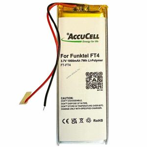 Helyettesítő akku Tetra Funktel FT4 3, 7V 1900mAh Li-Polymer kép