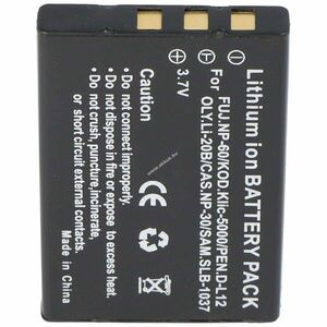 Helyettesítő akku Pentax D-L12 D-li2 Optio 330 Optio 430 fényképezőgép kép