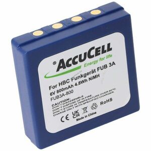 Helyettesítő akku HBC FUB 3A BA203060 BA222060 6, 0V 800mAh rádió adó-vevő NiMH kép