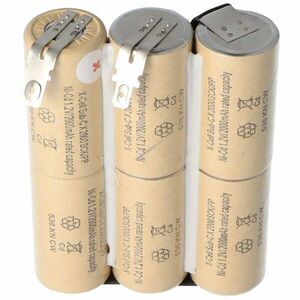 Helyettesítő akku Gardena ACCU 6 7, 2V 2000mAh Bosch AGS70 kerti gép NiMH kép