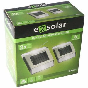 Ez solar LED napelemes földlámpa 2x2LED 12lm 2db/csomag AA 1, 2V 600mAh NiMH kép