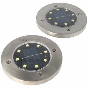 Ez solar LED napelemes földbe süllyeszthető reflektor 2db/csomag AA akku 2, 3V 400mAh NiMH kép