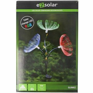 Ez solar LED kerti lámpa Pusteblume 3xRGB napelemes akku AAA 1.2V 300mAh 1db/csomag NiMH kép