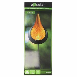EZSolar napelemes LED kertlámpa Vintage CALLA narancssárga üveggömbbel kép