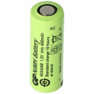 GP GP40AAAM 1, 2V 400mAh 2/3AAA forrfül nélkül ipari akku NiMH kép