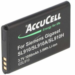 Helyettesítő akku Siemens Gigaset SL910 V30145-K1310K-X447 3, 7V 1050mAh dect telefon Li-Ion kép