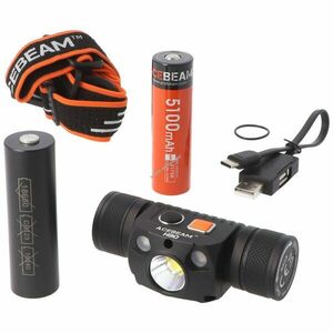ACEBEAM H30 fejlámpa 3V-8, 4V 5100mAh akkuval Li-ion kép