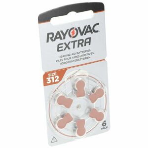 Rayovac H312MF 312 PR41 Extra Advanced 180mAh 6db/csomag hallókészülék elem kép