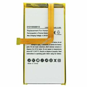 Helyettesítő akku Huawei Honor 7 Ascend G628 HB494590EBC 3, 8V 3000mAh mobiltelefon Li-Polymer kép