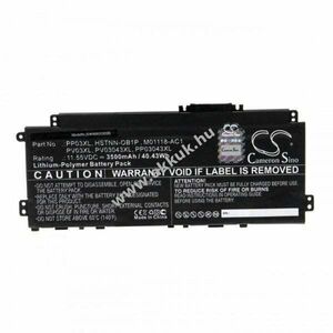 Helyettesítő laptop akku HP Pavilion 13-BB0005TU 11, 55V 3500mAh Li-Polymer kép