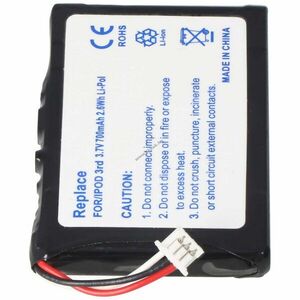 Helyettesítő akku Apple iPod 3G 616-0159 E225846 pda és mp3 kép