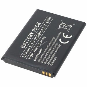 Helyettesítő akku Wiko Jimmy S4300AE S104-P26000-000 3, 7V 2000mAh mobiltelefon Li-Ion kép