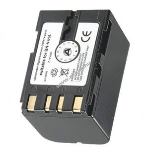 Helyettesítő akku JVC BN-V416 7, 4V 2300mAh videokamera Li-Ion kép