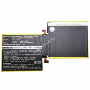 Helyettesítő akku Amazon Kindle Fire 8.9 tablet 58-000015 3HT7G 3, 7V 6000mAh kép