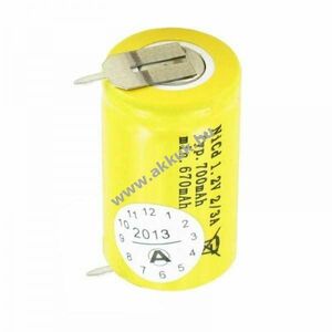 Helyettesítő akku KR-600AE 2/3A Cadnica 1 nyomattal ipari ( Sanyo) NiCd kép