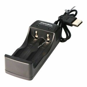 Camelion USB töltő 18650 3, 7V 500mA Micro USB kábellel 1-2 db akku Li-Ion kép