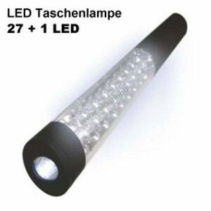 WorkLite mini LED stablámpa 27+1 LED LR03/AAA 3db elemmel fekete kép