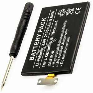 Helyettesítő akku LG Nexus 4 E960 E970 E973 E975 F180 Maku mobiltelefon kép