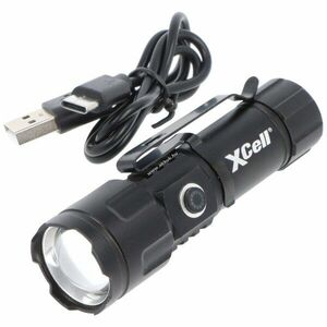 LUNALUX Mini LED zseblámpa 16340 akku USB-C töltőkábel 245lm 300m IPX4 Li-ion kép