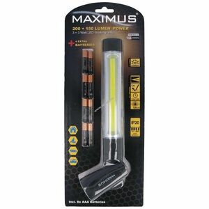 Maximus M-WKL-020-DU2 munkalámpa 3W COB LED + 3W előlapi LED, forgatható fogantyú, 8xAAA elemmel kép