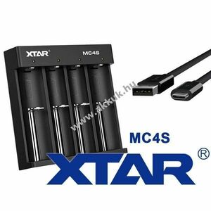 Xtar MC4S gyors töltő 1-4 akku USB-C 5V 2, 1A Li-ion és NiMH kép