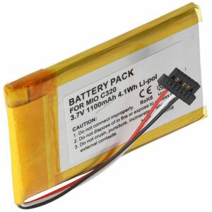Helyettesítő akku Mitac Mio C320 C520 C700 C720 C800 C810 PDA és MP3 kép