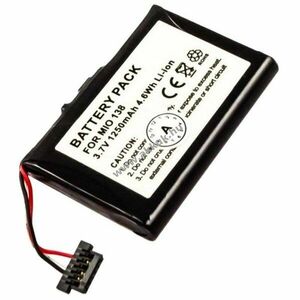 Helyettesítő akku Mitac Mio 138/268/268 Plus/269/269 Plus/Mio C 710 PDA és MP3 3, 7V 1250mAh Li-Ion kép