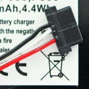 Helyettesítő akku Jucon GPS-3741 PNA150 BP-LP1230 PDA és MP3 3, 7V 1200-1300mAh Li-Ion kép
