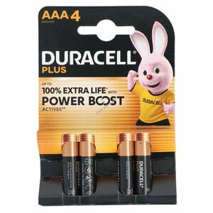 Duracell Plus Power Boost MN2400 AAA (mikro) hagyományos elem 4db/csomag kép