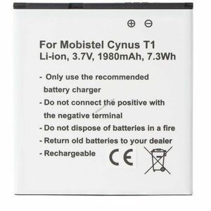 Helyettesítő akku MOBISTEL Cynus T1 BTY26179 BTY26179MOBISTEL/STD mobiltelefon kép