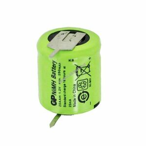 Helyettesítő akku GP Batteries N-110AA 1/3 AA Mignon ceruza akku 1, 2V 110mAh ipari NiMH kép