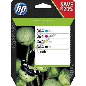 Eredeti HP tintapatron multipack N9J73AE NR.364 (fekete, cián, magenta, sárga) nyomtató kép