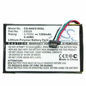 Helyettesítő akku Navigon 2100 Max 2110 Max 2120 2120 Max GPS navigáció 3, 7V 1200mAh Li-Ion kép