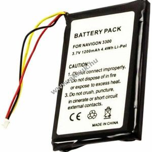 Helyettesítő akku Navigon 3300 3310 3310 MAXE 4310 3, 7V 1200mAh GPS és navigáció Li-Ion/Li-Polymer kép