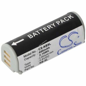 Helyettesítő akku Canon NB-9L 3, 6V 600mAh fényképezőgép kompatibilis IXUS 1000 HS, PowerShot Li-Ion kép