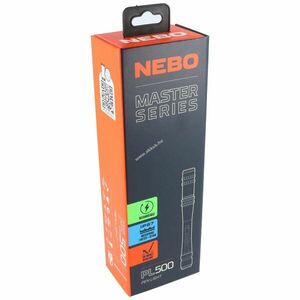 NEBO MASTER SERIES PL500 zseblámpa 500lm USB-C újratölthető max.6h stroboszkóp kép