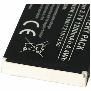Helyettesítő akku Nokia 6610 BLD-3 1200mAh mobiltelefon 53, 3x33, 6x6, 5mm kép