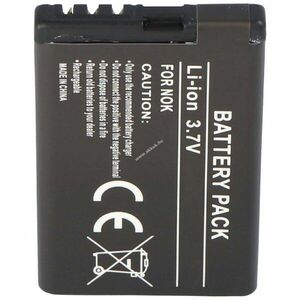 Helyettesítő akku Nokia 5220 XpressMusic 6303 classic BL-5CT 3, 7V 1100mAh mobiltelefon Li-Ion kép