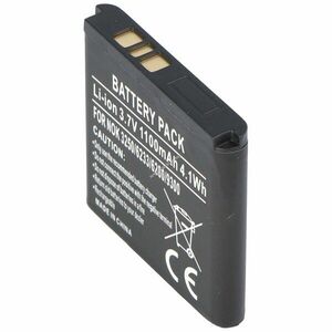 Helyettesítő akku Nokia 6233 BP-6M 3, 6V 600mAh mobiltelefon Li-Ion kép